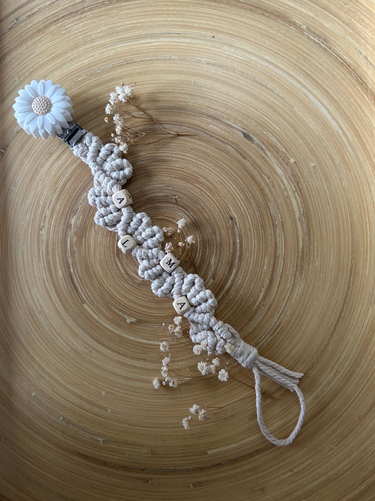 Attache Tétine Macramé - ALMA