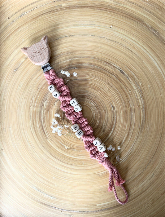 Attache Tétine Macramé - KATALEYA
