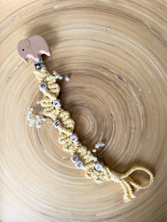 Attache Tétine Macramé - CAMILLE