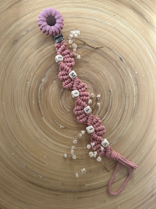 Attache Tétine Macramé - EMILIA