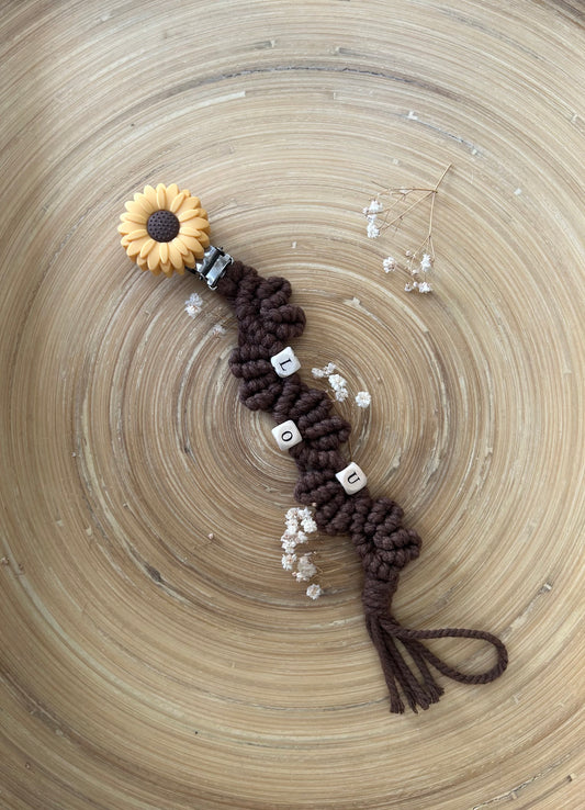 Attache Tétine Macramé - LOU